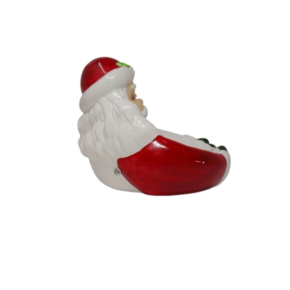 NCE Creative Enterprises 1993 It's Alive Santa Claus Ceramic Candy Dish in Box - Picture 6 of 14